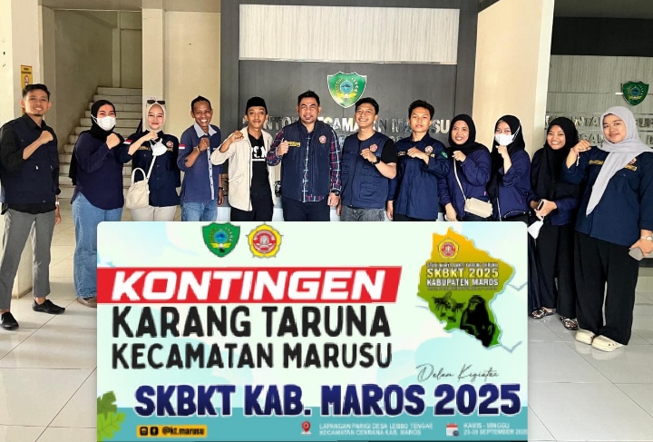 Sukseskan SKBKT Maros 2025: Camat Marusu Kontingen Pesankan Junjung Tinggi Sportifitas