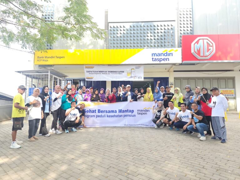 Bank Mandiri Taspen Wajo Gelar Kegiatan Sehat Bersama Pensiunan
