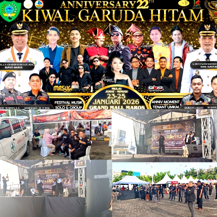 HUT ke-22 KIWAL Garuda Hitam Maros Digelar Tiga Hari, Dibuka Doa Bersama, Doakan Korban Tragedi Pesawat ATR dan Hadirkan Posko Kesehatan