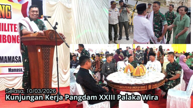 Kunjungan Pangdam XXIII Palaka Wira ke Mamasa Perkuat Sinergi TNI dan Pemerintah Daerah Kunjungan Pangdam XXIII Palaka Wira ke Mamasa Perkuat Sinergi TNI dan Pemerintah Daerah